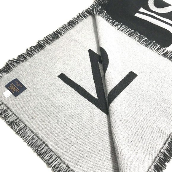 LOUIS VUITTON charpes team louis fringe Scarf - Picture 2 of 14
